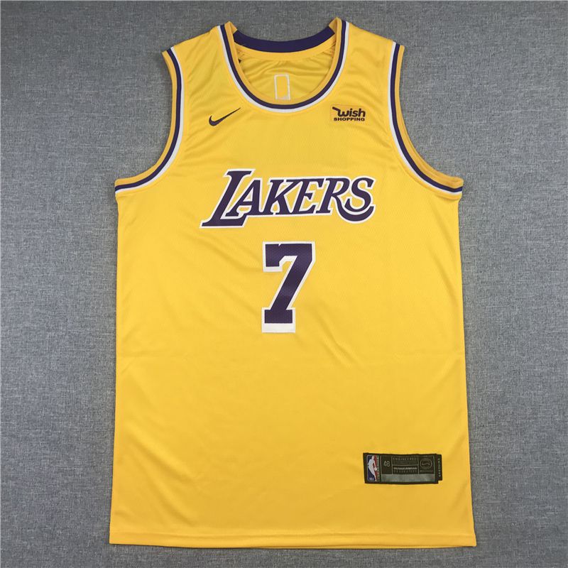 Cheap Men Los Angeles Lakers 7 Anthony Yellow Game Nike 2021 NBA Jersey